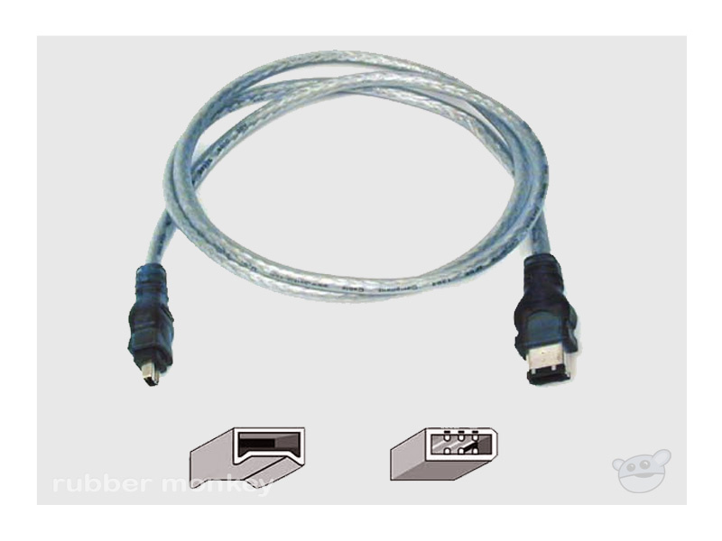 Belkin 6-pin to 4-pin Firewire Cable 3ft