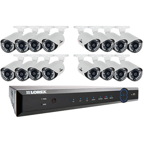Lorex ECO6 16-Channel DVR with 2TB HDD and 16 Day/Night 900 TVL Cameras