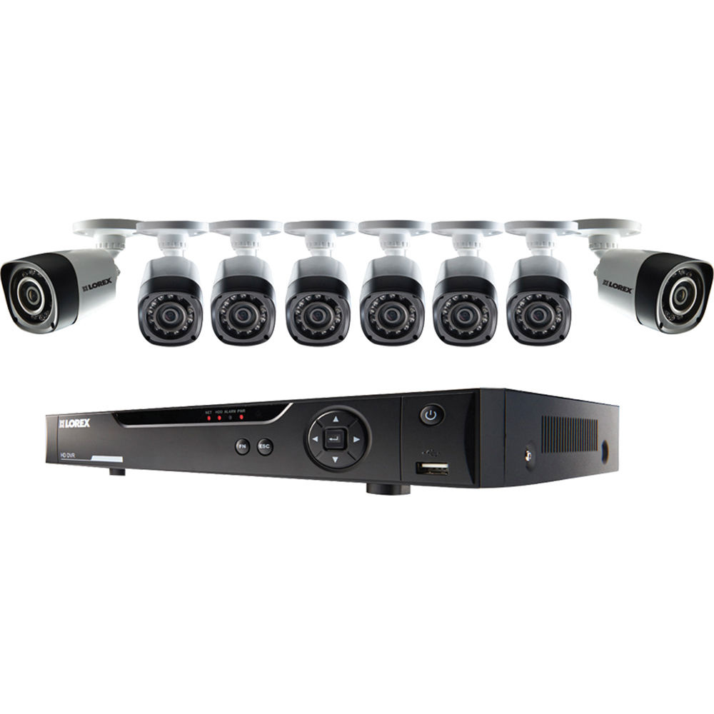 Lorex 8-Channel 2TB DVR with 8x 720p Cameras