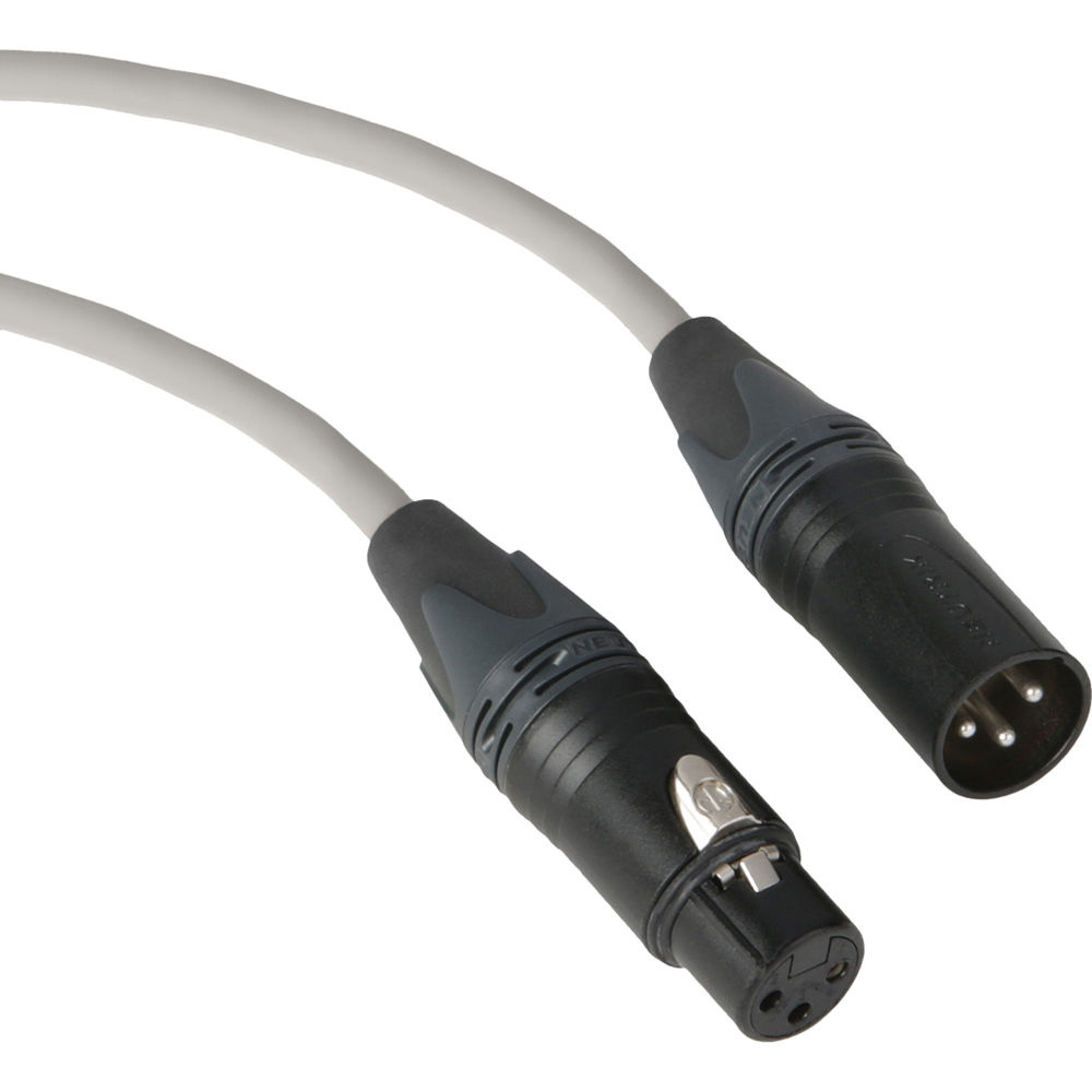 Kopul Premium Performance 3000 Series XLR M to XLR F Microphone Cable - 10' (3.0 m), Gray