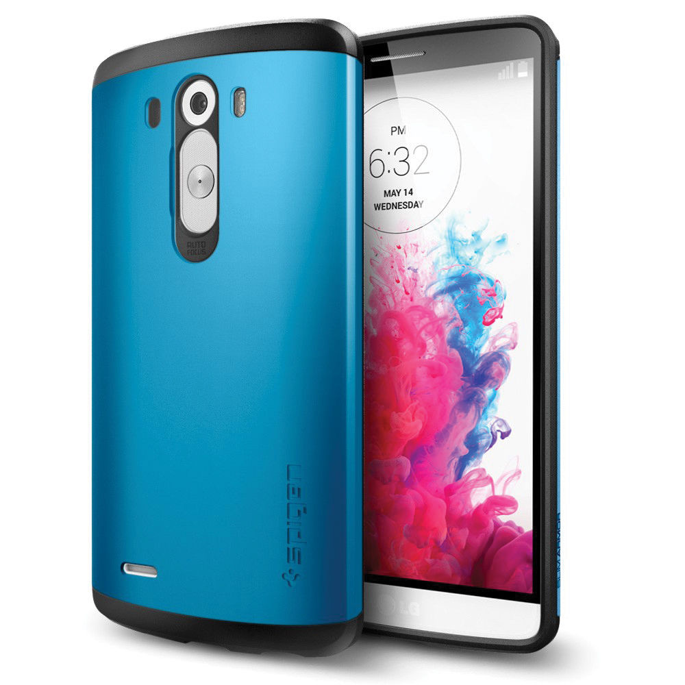 Spigen LG G3 Case Slim Armor (Electric Blue, Retail Packaging)