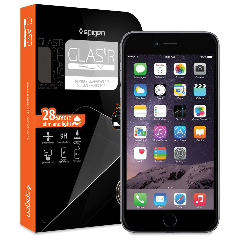 Spigen GLAS.tR SLIM Screen Protector for Apple iPhone 6 Plus