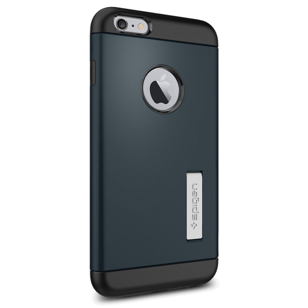 Spigen Apple iPhone 6 Plus Case Slim Armor (Metal Slate, Retail Packaging)