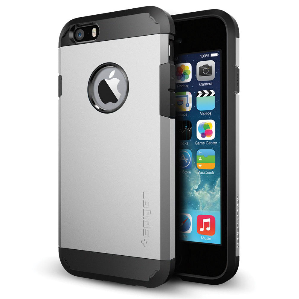 Spigen Tough Armor Case for Apple iPhone 6 (Satin Silver)