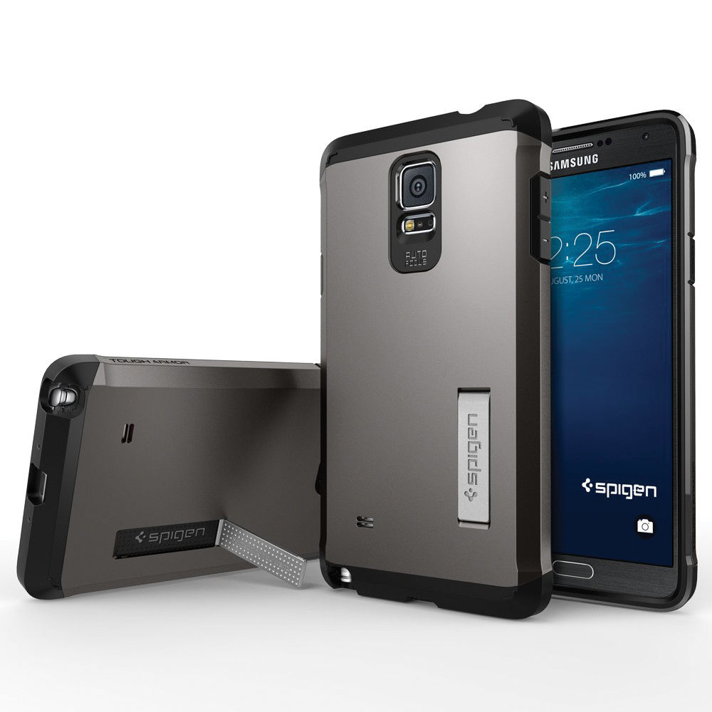 Spigen Tough Armor Case for Samsung Galaxy Note 4 (Gunmetal)