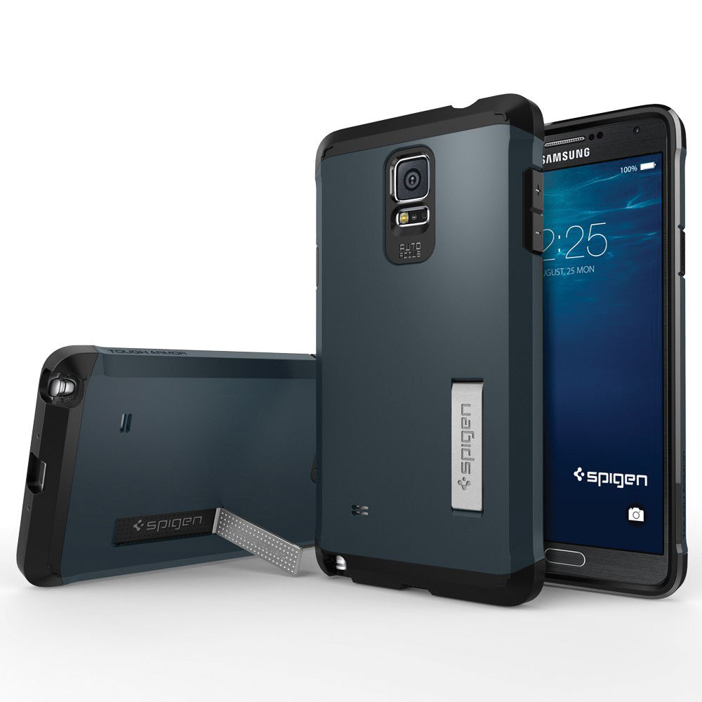 Spigen Tough Armor Case for Samsung Galaxy Note 4 (Metal Slate)