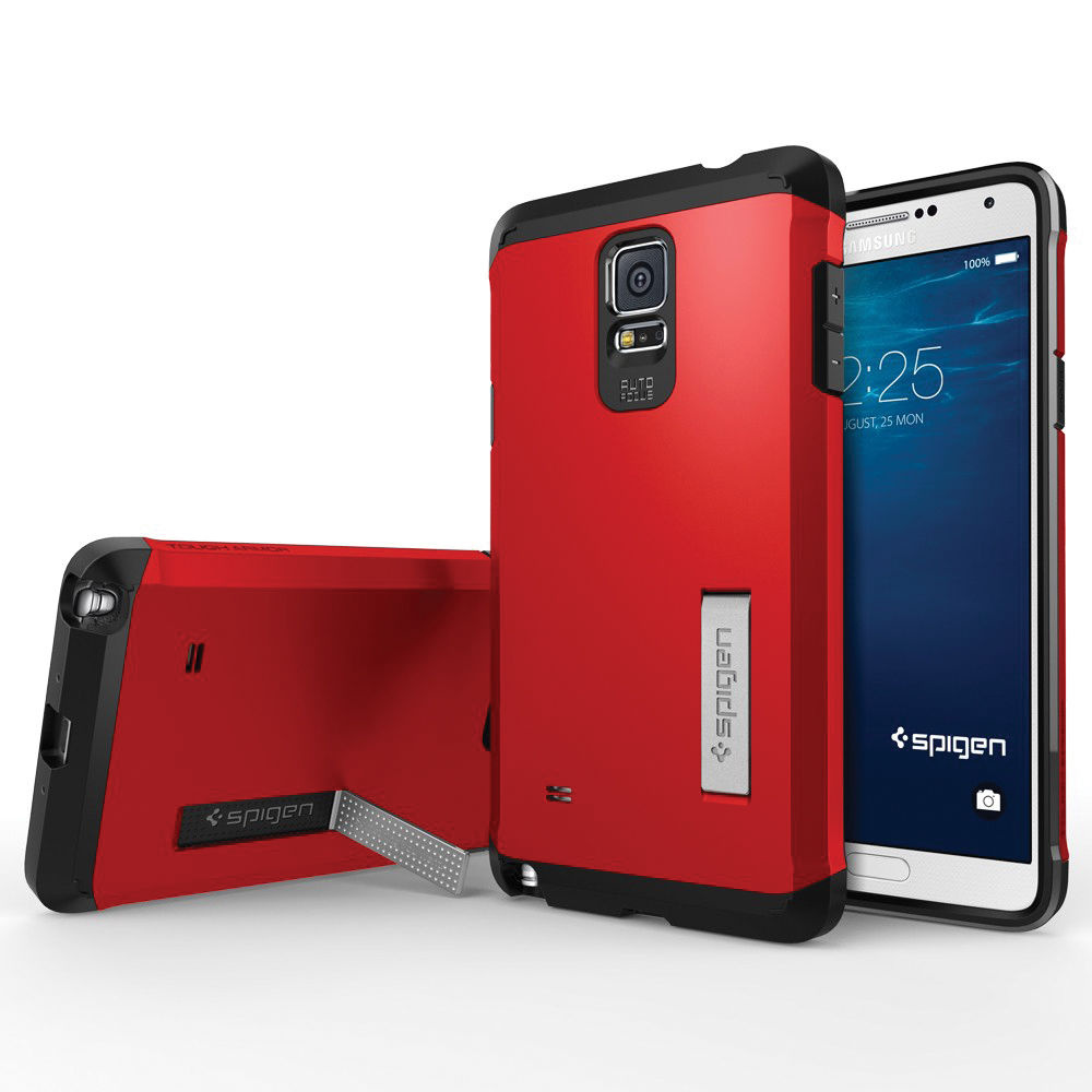Spigen Tough Armor Case for Samsung Galaxy Note 4 (Electric Red)
