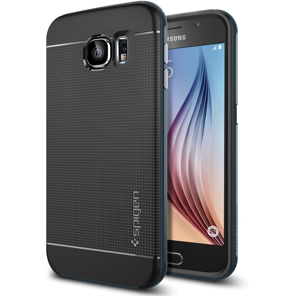 Spigen Neo Hybrid Metal Case for Samsung Galaxy S6 (Metal Slate)