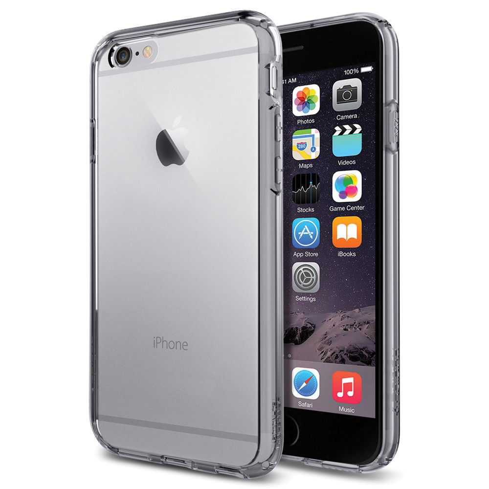 Spigen Ultra Hybrid Case for Apple iPhone 6 (Smoke Black)