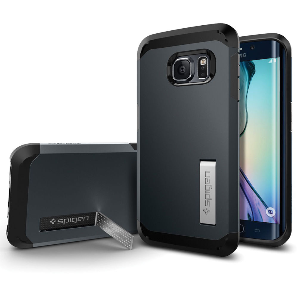 Spigen Tough Armor Case for Samsung Galaxy S6 Edge (Metal Slate)