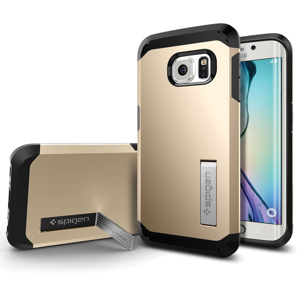 Spigen Tough Armor Case for Samsung Galaxy S6 Edge (Champagne Gold)