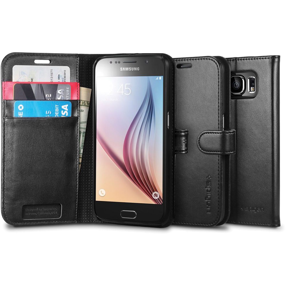 Spigen Case Wallet S for Samsung Galaxy S6 (Black)