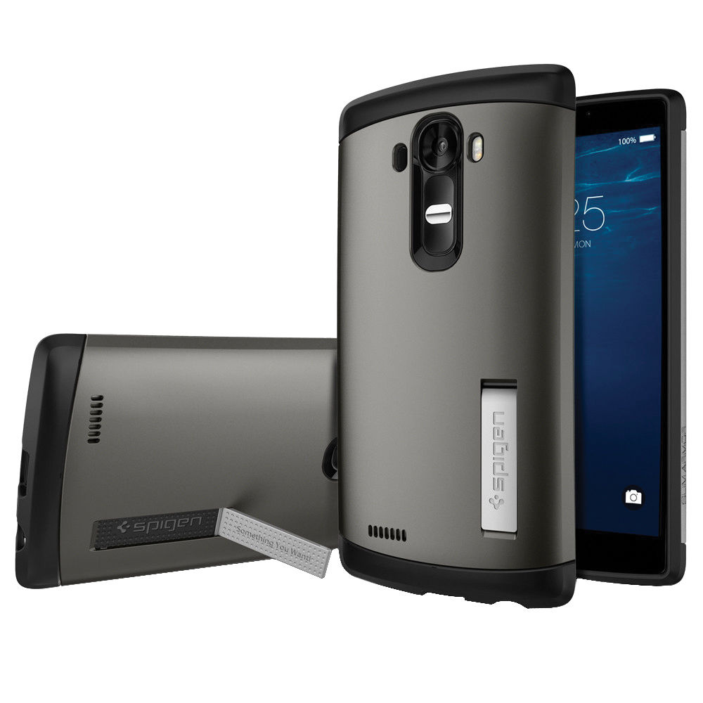 Spigen LG G4 Case Slim Armor (Gunmetal, Retail Packaging)