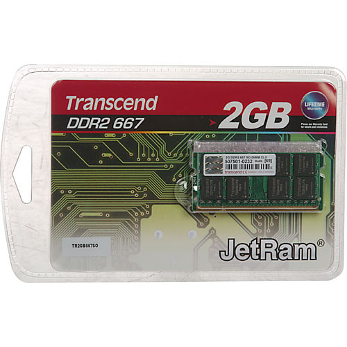Transcend 2GB SO-DIMM Memory for Notebook