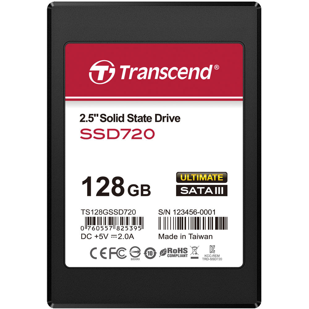 Transcend 128GB 2.5" SATA III SSD720 Solid State Internal Drive
