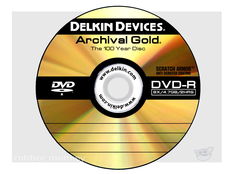 Delkin Archival Gold DVD-R Spindle (100)