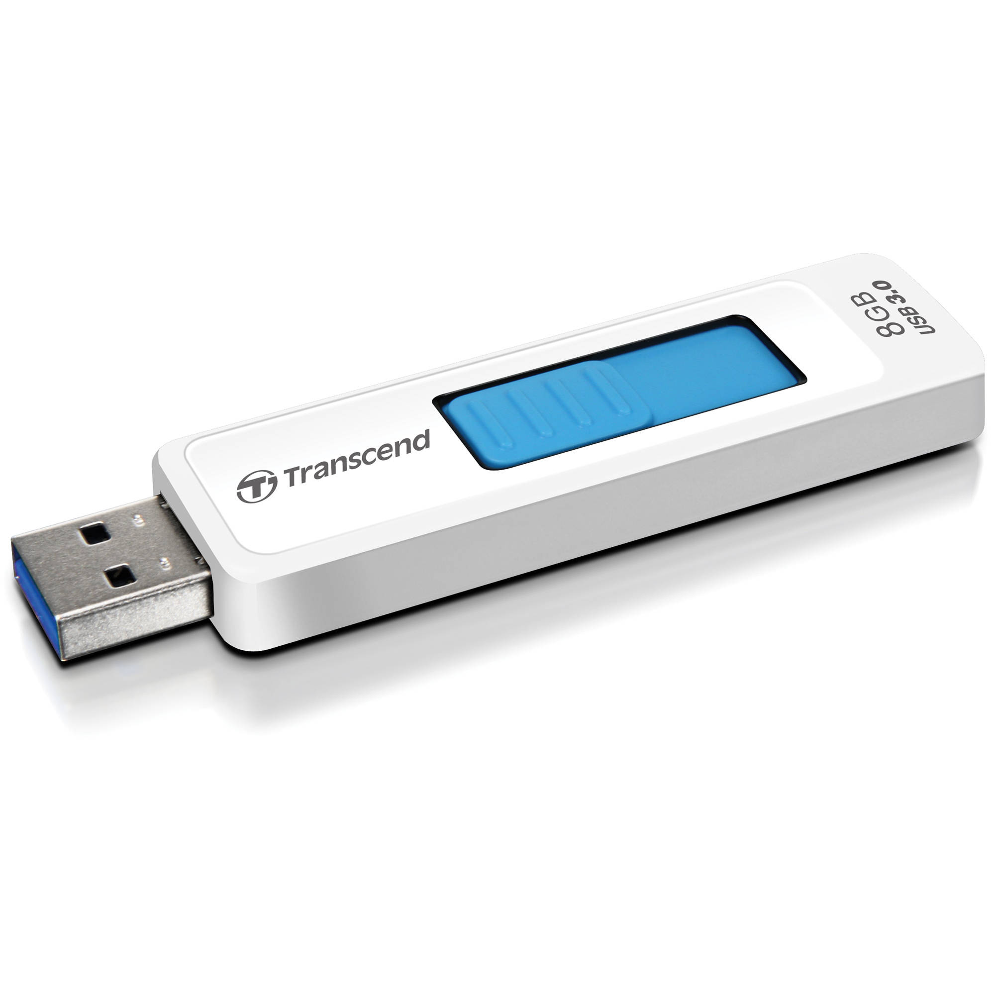 Transcend 8GB JetFlash 770 USB 3.0 Flash Drive (White)