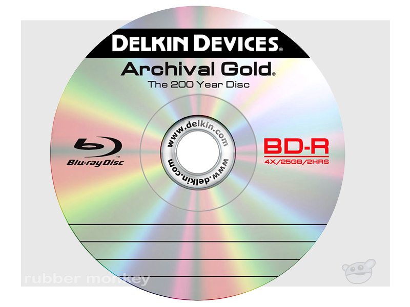 Delkin Archival Gold BD-R Spindle (10)