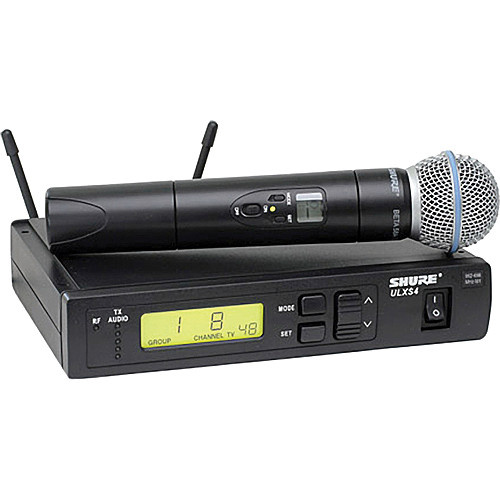 Shure ULX Standard Series - Dual Wireless Handheld Microphone System (J1: 554 - 590 MHz)
