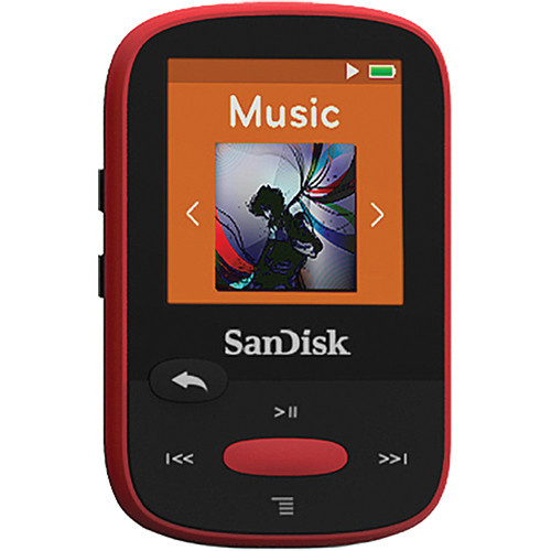 SanDisk 4GB Clip Sport MP3 Player (Red)
