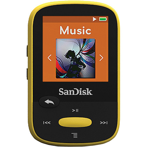 SanDisk 4GB Clip Sport MP3 Player (Yellow)
