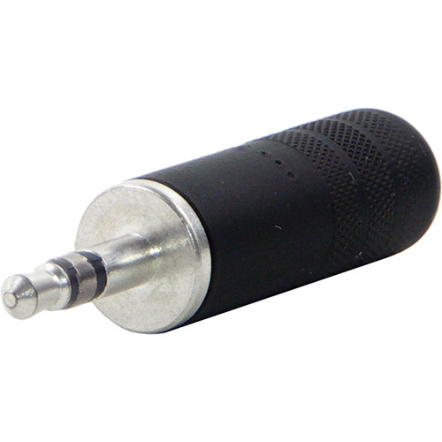 Switchcraft 3.5mm (1/8" Mini) Stereo Plug 0.290" Cable Diameter (Black Handle, Tin Finger)