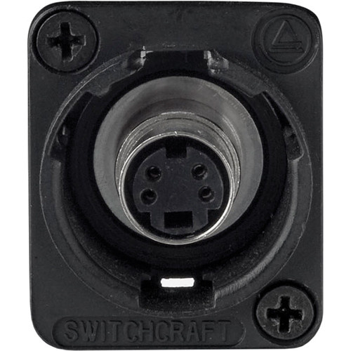 Switchcraft EH Series S-Video Jack Female to Female Connector (Black)