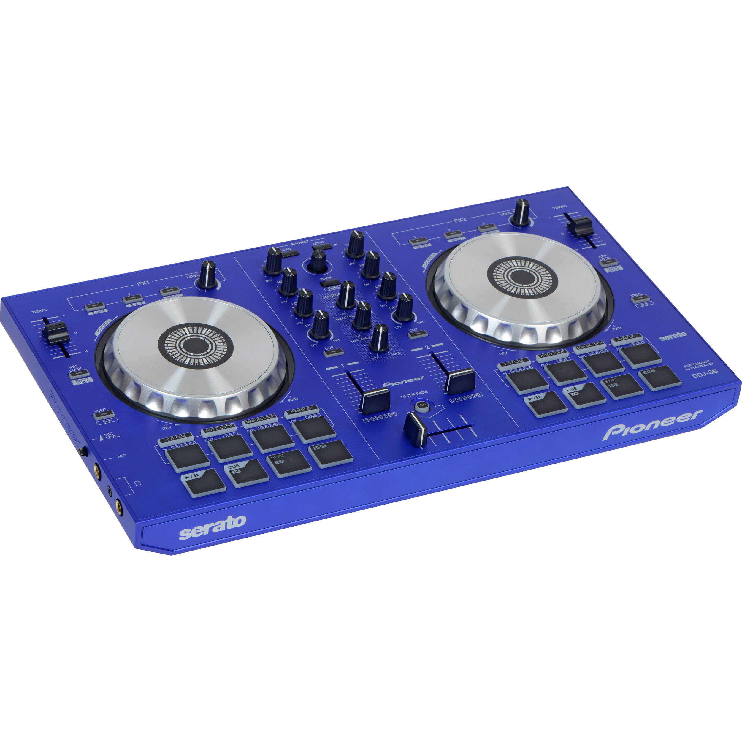Pioneer DDJ-SB DJ Controller with Serato Intro Software (Light Blue)