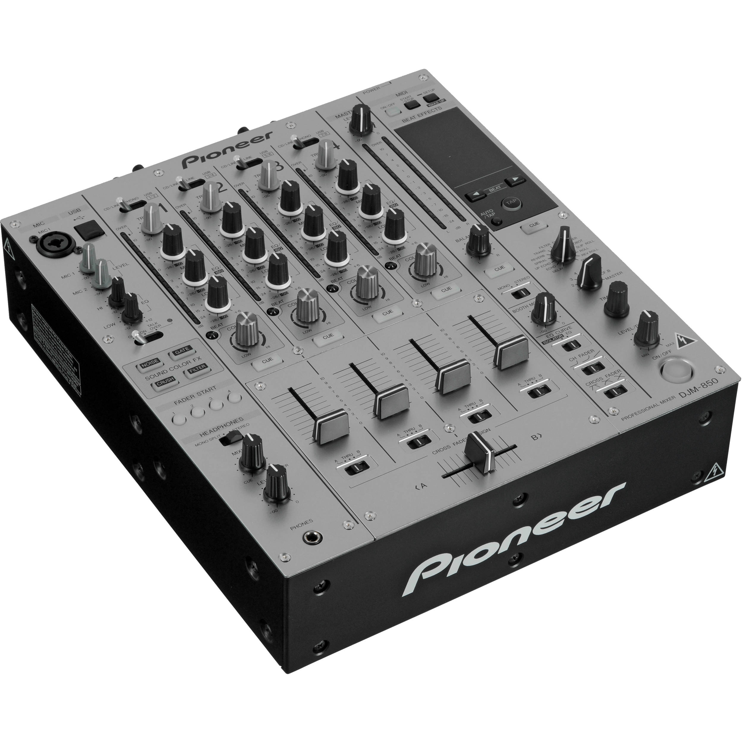 Pioneer DJM850 Four Channel Professional DJ Mixer (Silver)
