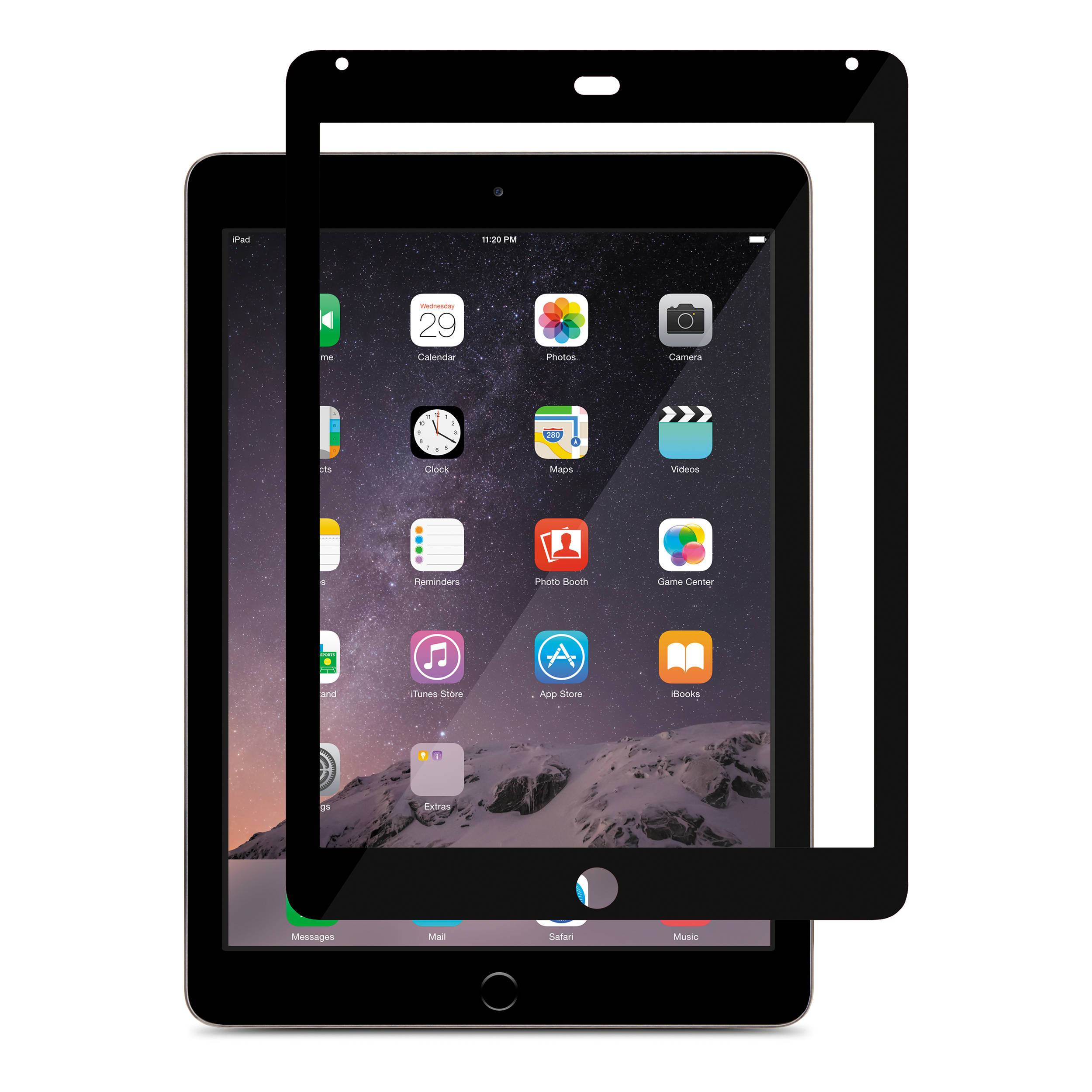 Moshi iVisor XT Screen Protector for iPad Air and iPad Air 2 (Black)
