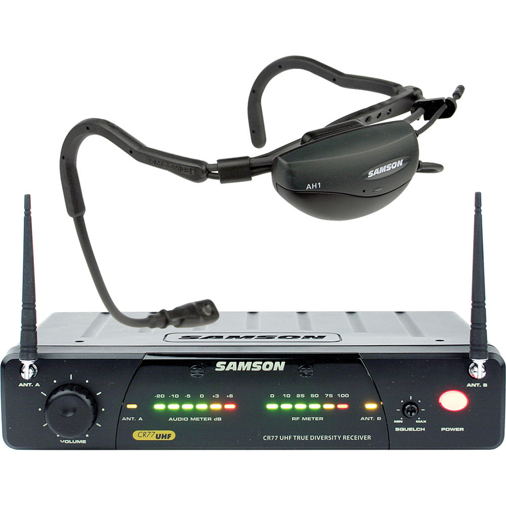 Samson AirLine 77 Fitness Head Worn Wireless Microphone System (Frequency N3: 644.125 MHz)