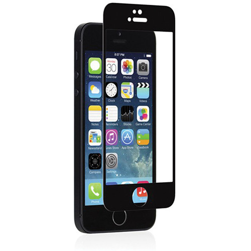 Moshi iVisor Glass Screen Protector for Apple iPhone 5/5s/5c (Black)