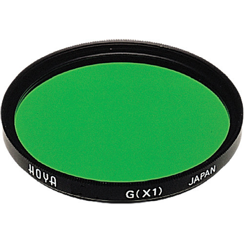 Hoya 58mm Green X1 (HMC) Multi-Coated Glass Filter for Black & White Film
