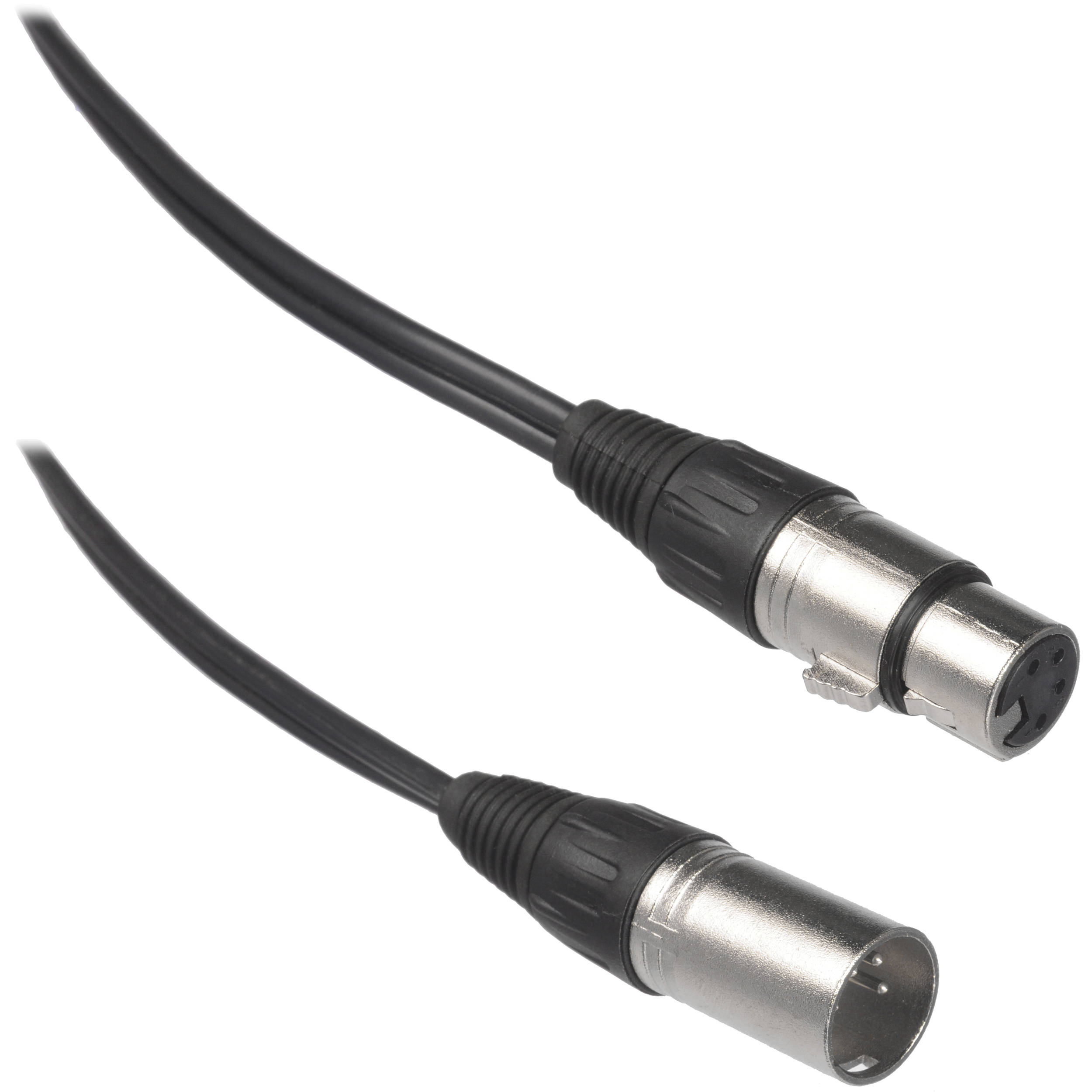 Bescor XLR-10MF 4-pin XLR Male to 4-pin Female Power Cable