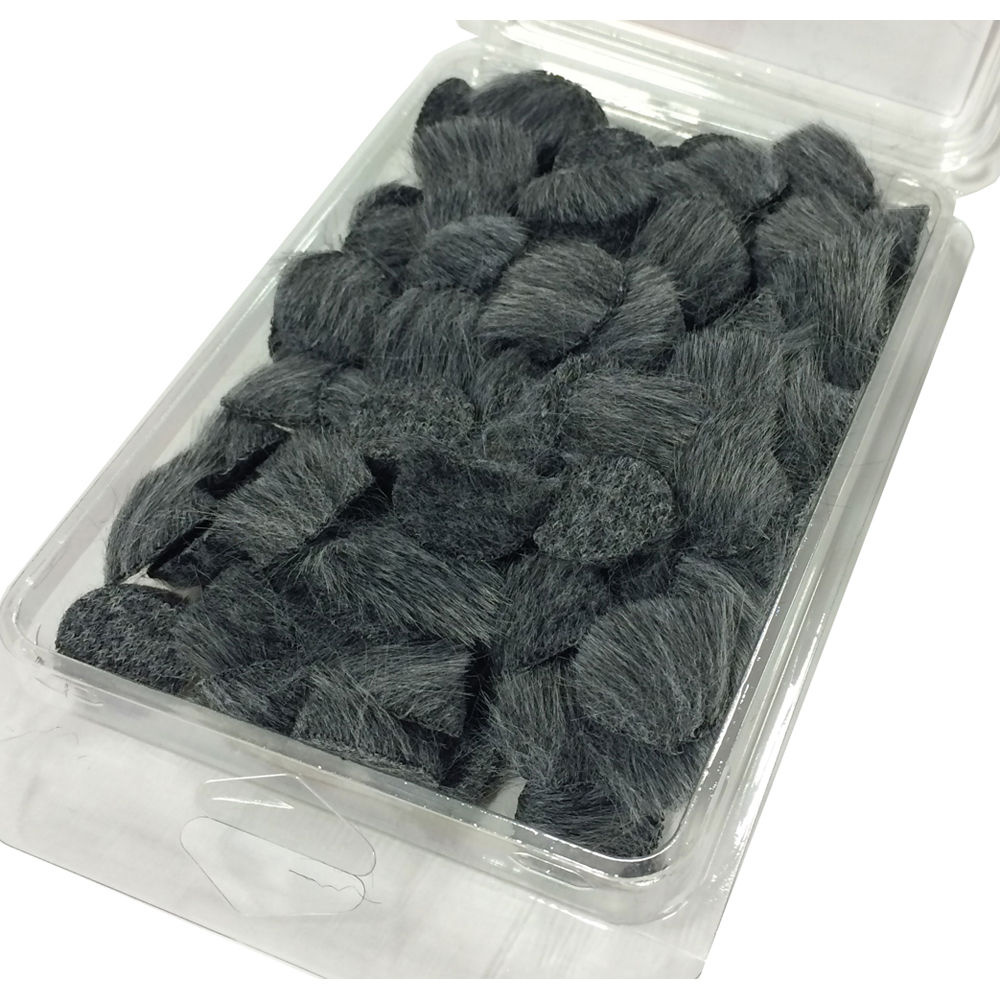 Rycote Overcovers Fur Discs, No Stickies (Pack of 100, Gray)