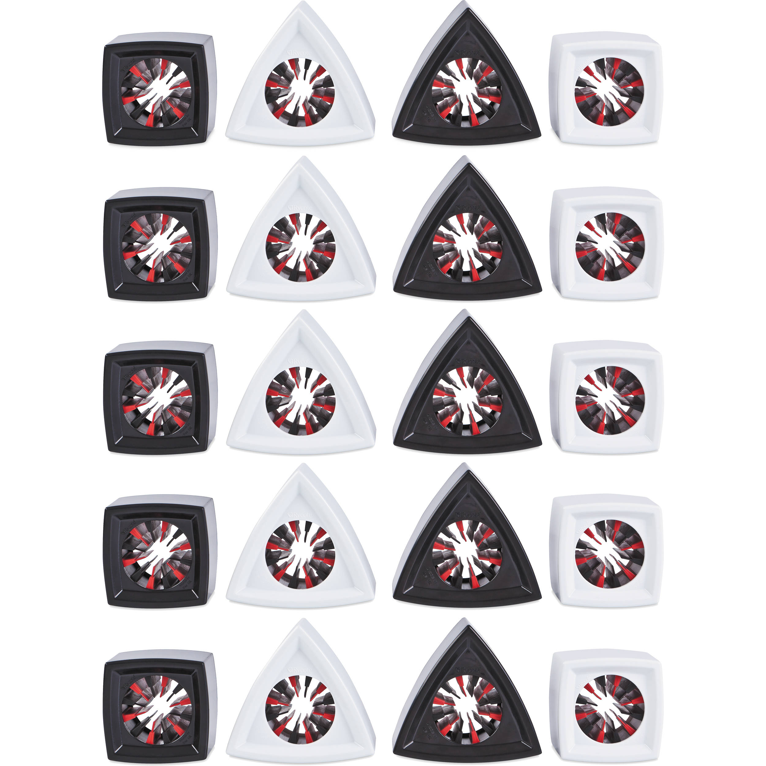 Rycote Mic Flag Set (20, Black and White)
