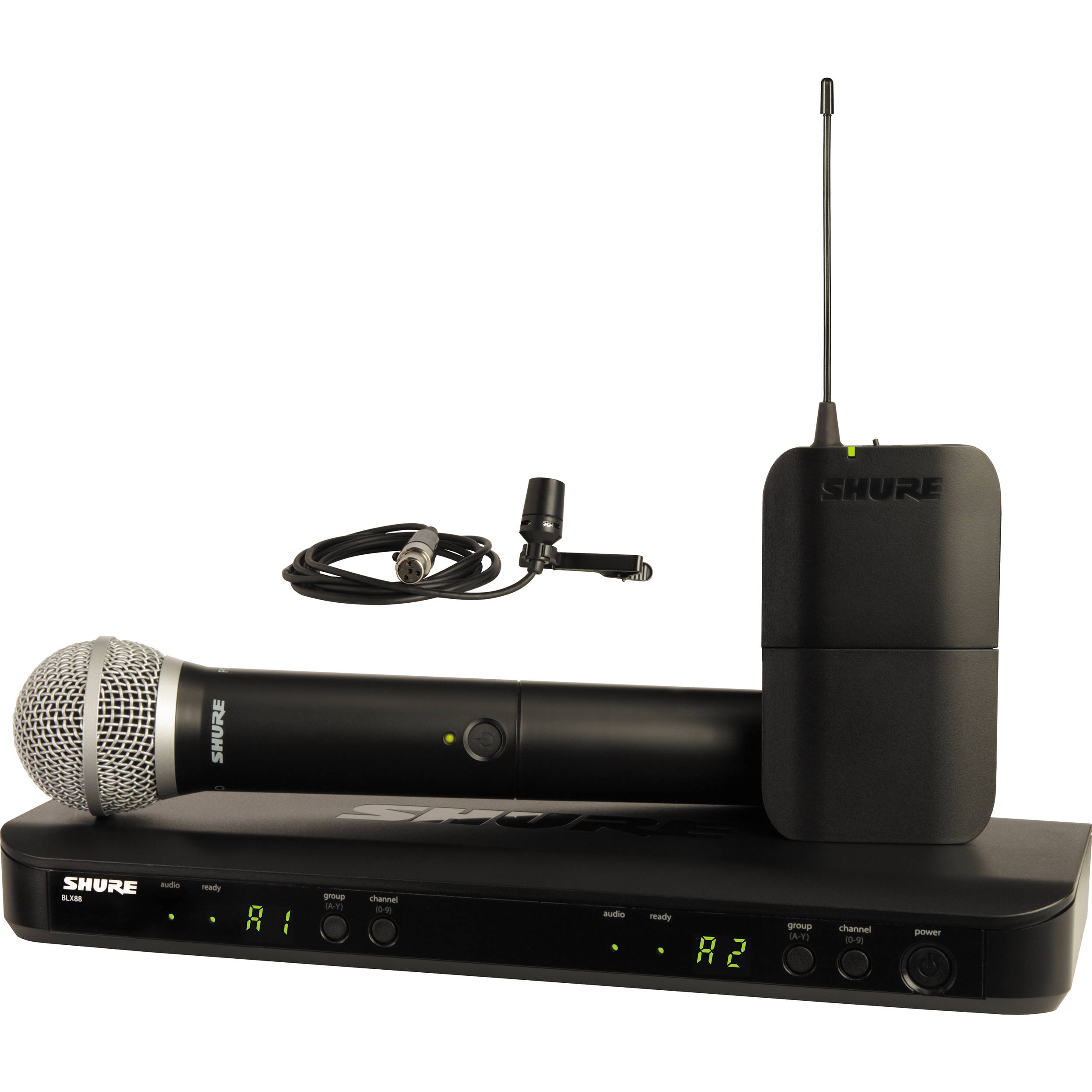 Shure BLX1288/CVL Dual-Channel Combo Wireless System