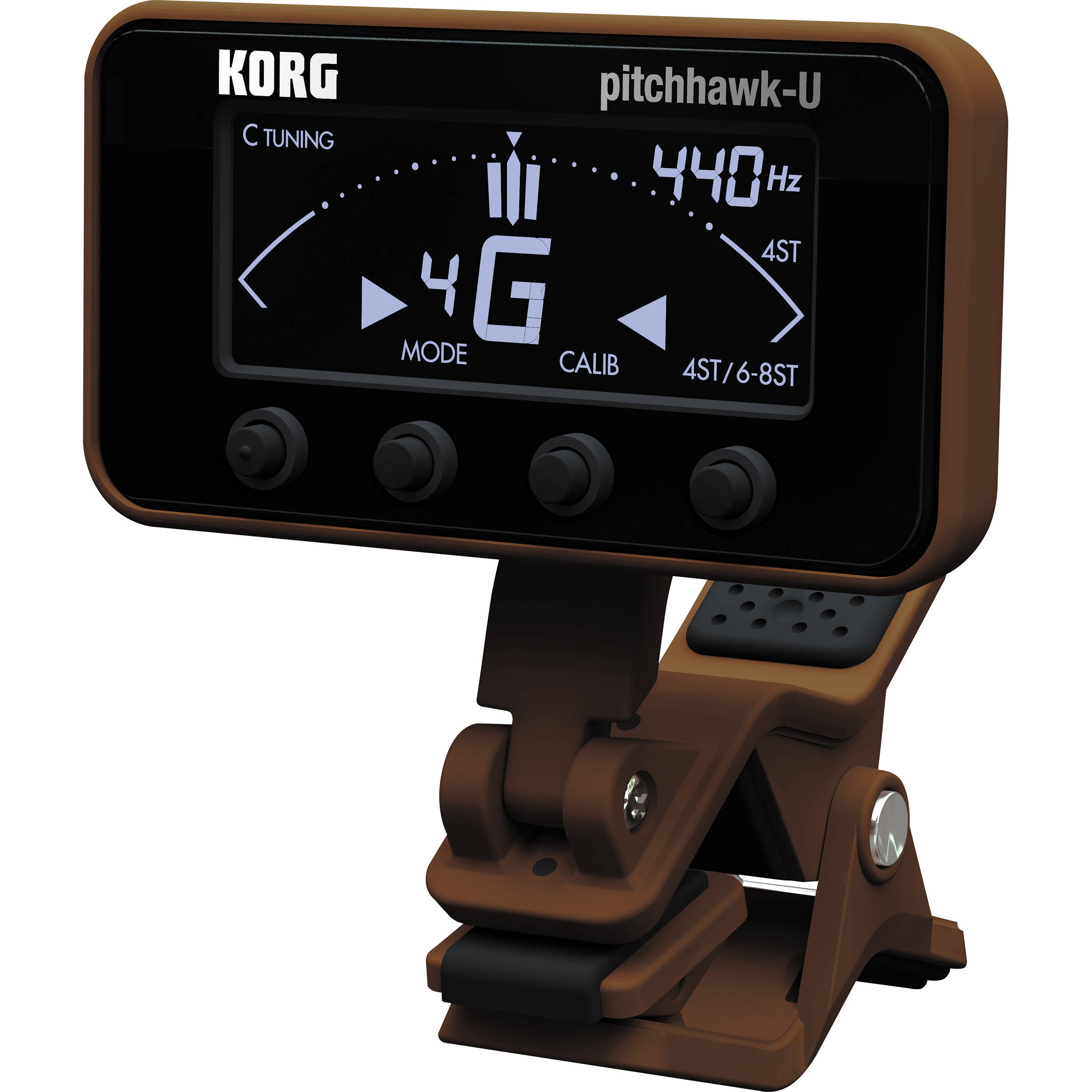 Korg PitchHawk Clip-On Tuner for Ukulele (Black)