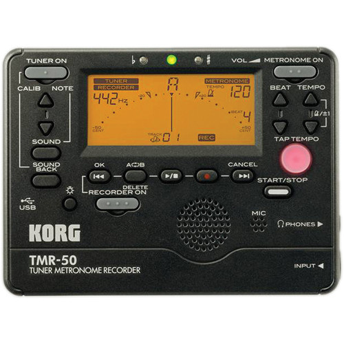 Korg TMR-50 Tuner Metronome Recorder (Black)