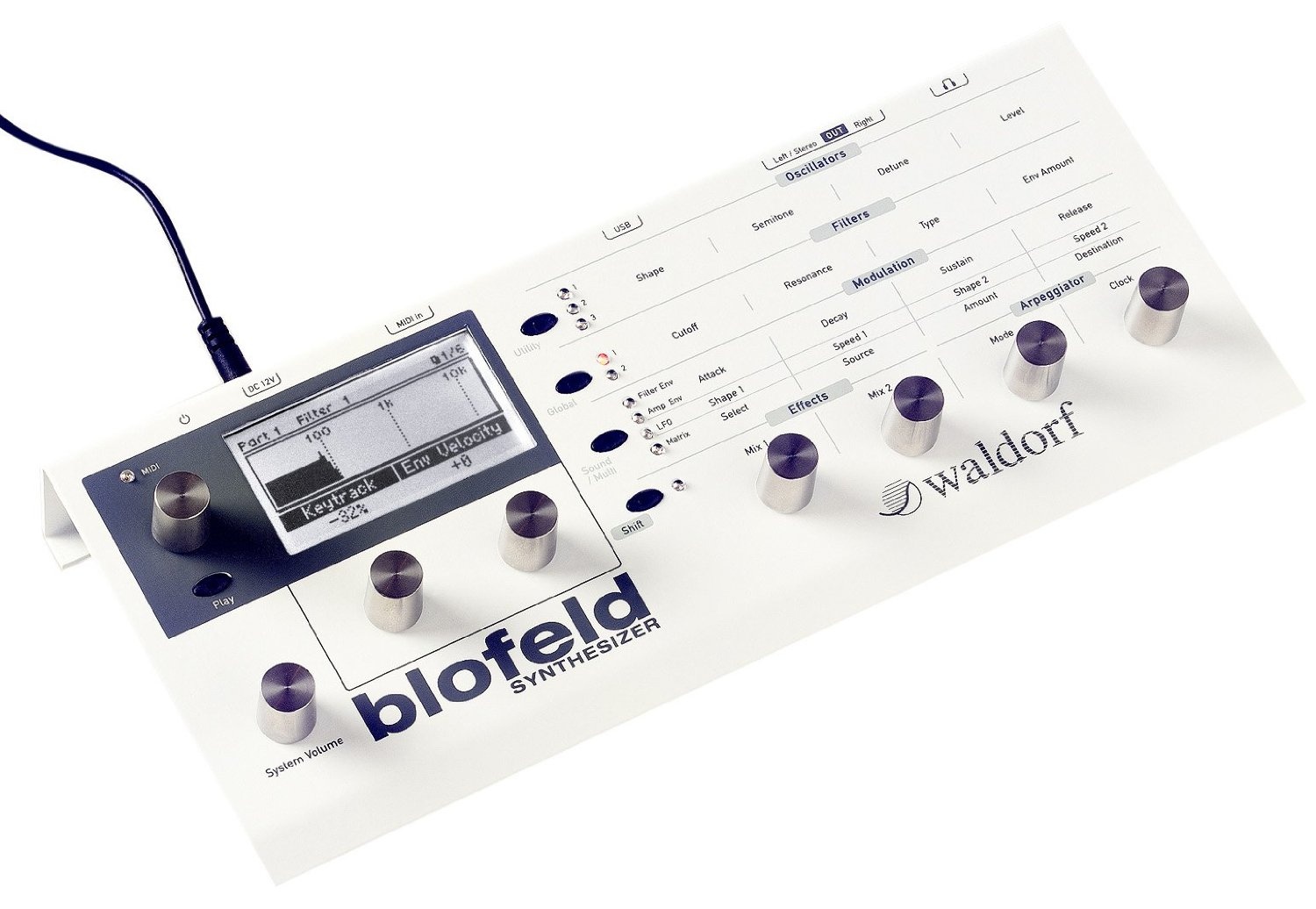 Waldorf Blofeld - Desktop Synthesizer (White)