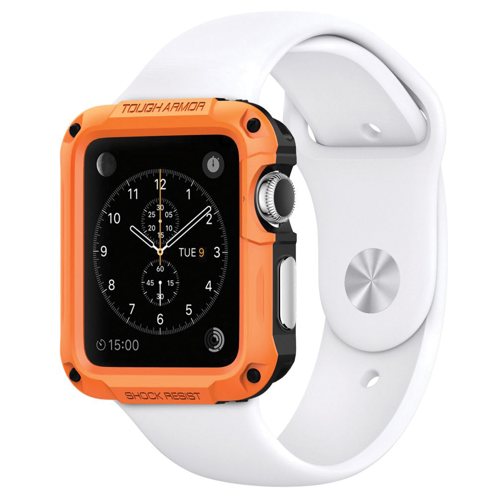 Spigen Tough Armor Case for 42mm Apple Watch (Tangerine Tango)