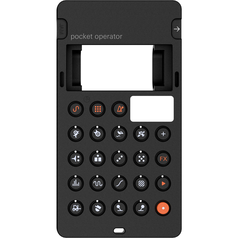 Teenage Engineering CA-16 Silicone Pro Case for Pocket Operator PO-16 (Black & Orange)