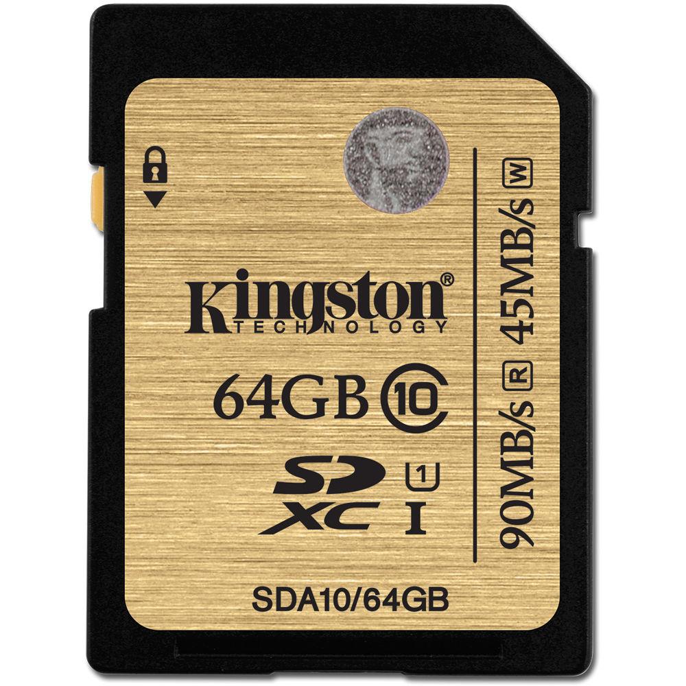 Kingston 64GB SDXC 300X Class 10 UHS-1 Memory Card