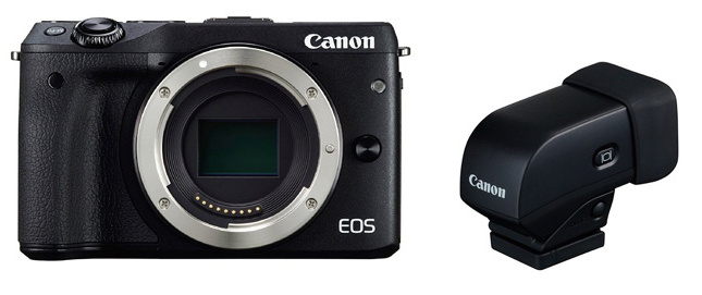 Canon EOS M3 Body with Bonus EVF Kit