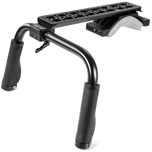 Wooden Camera Cruiser Modular Shoulder Rig with Black Leather Grips