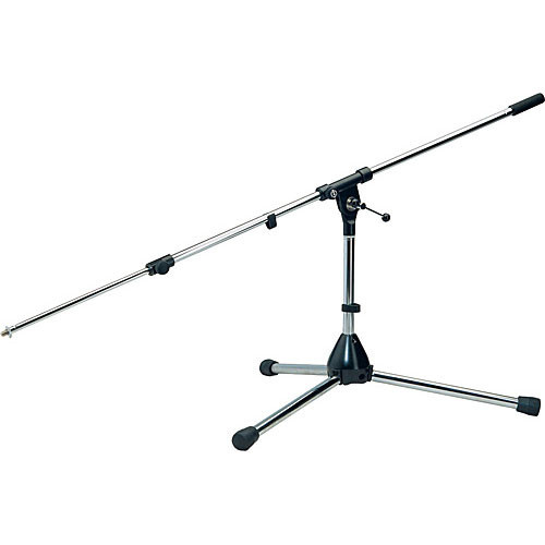 K&M 255 Low Level Tripod Microphone Stand with Telescoping Boom
