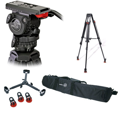 Sachtler 0450 FSB-6T Head with 75CF Tripod and Mid-Level Spreader