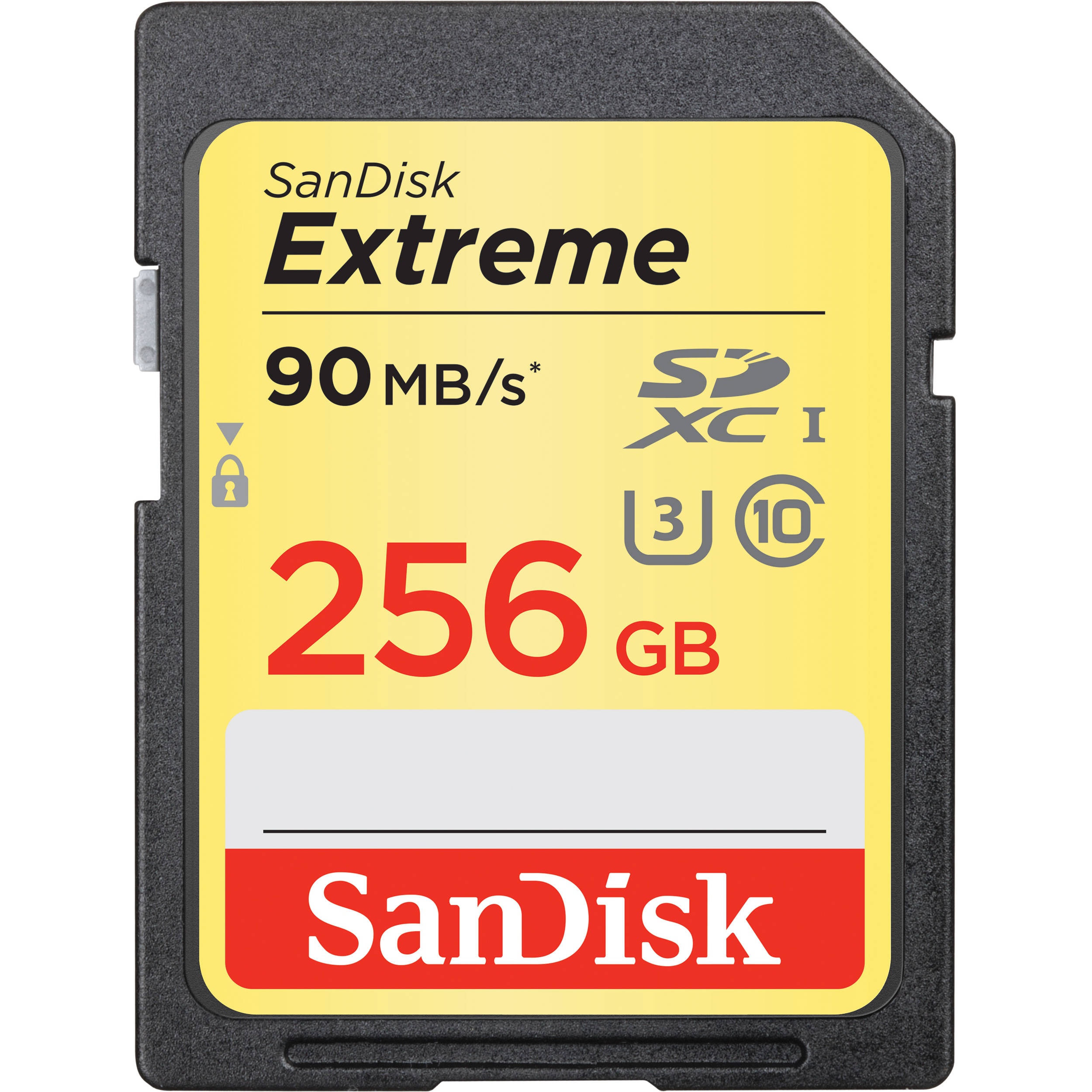 SanDisk 256GB Extreme UHS-I U3 SDXC Memory Card (Class 10)