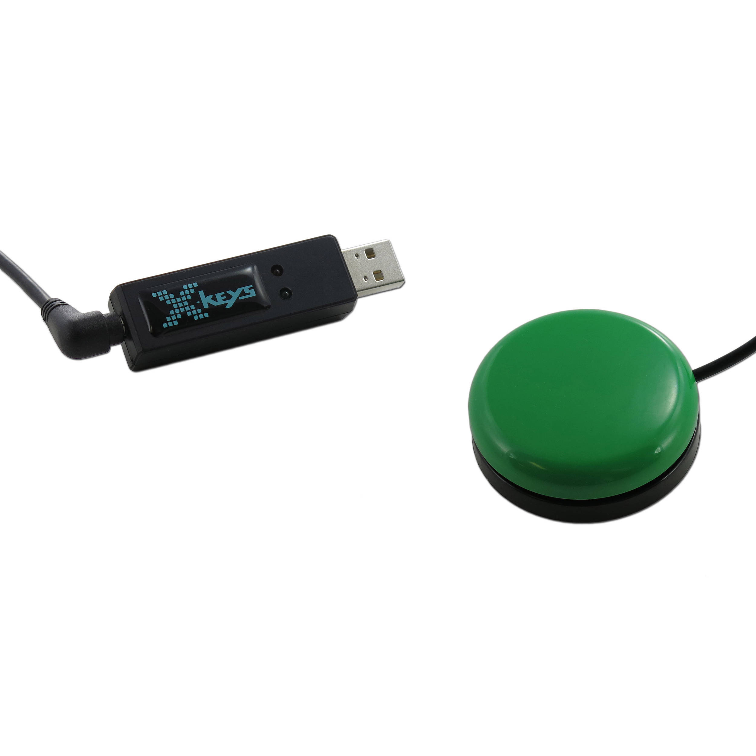 X-keys USB 3 Switch Interface with Green Orby Switch