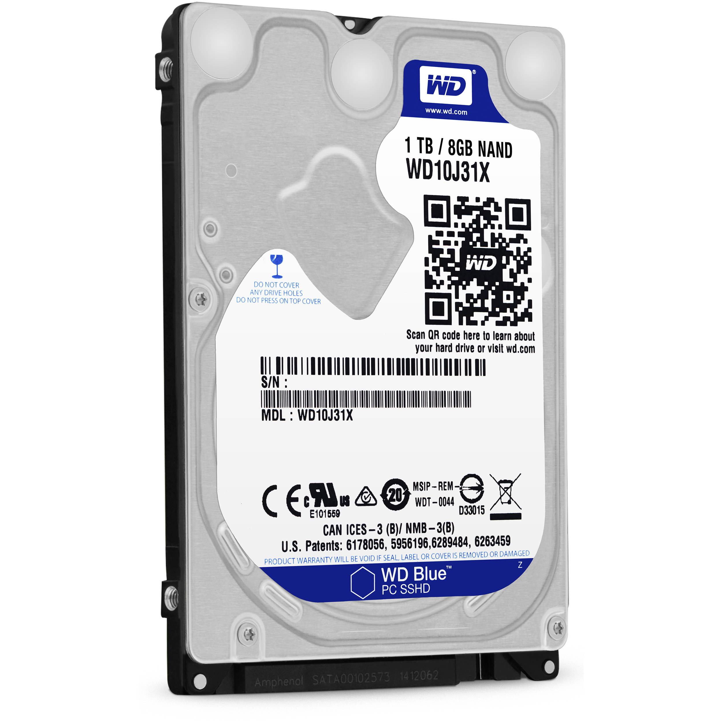 WD 1TB Blue 2.5" Solid State Hybrid Drive